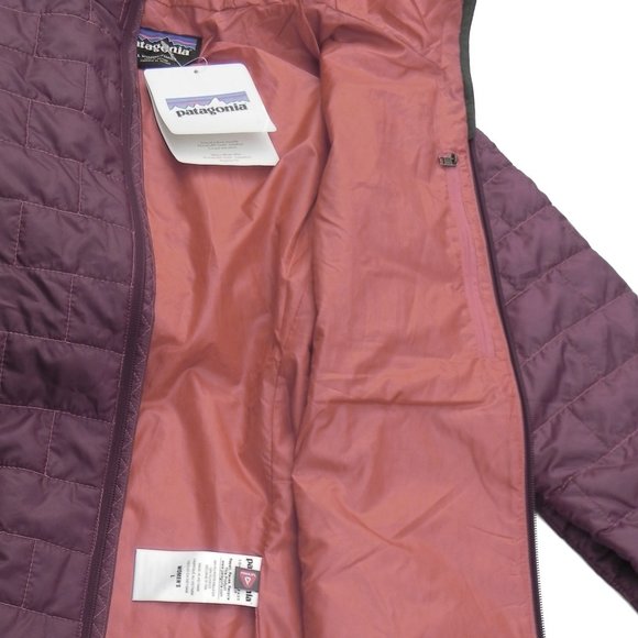 Patagonia Women's Nano Puff Hoody Jacket • Oxblood Red • Sz L - Picture 6 of 14